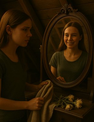 the mirror in the attic